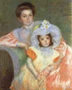 Mary Cassatt Reine Lefebvre and Margot Sweden oil painting reproduction